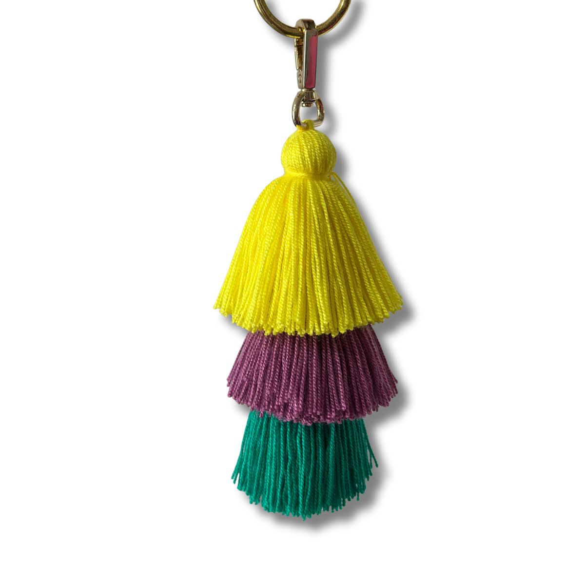 Keychain- yellow, purple & green