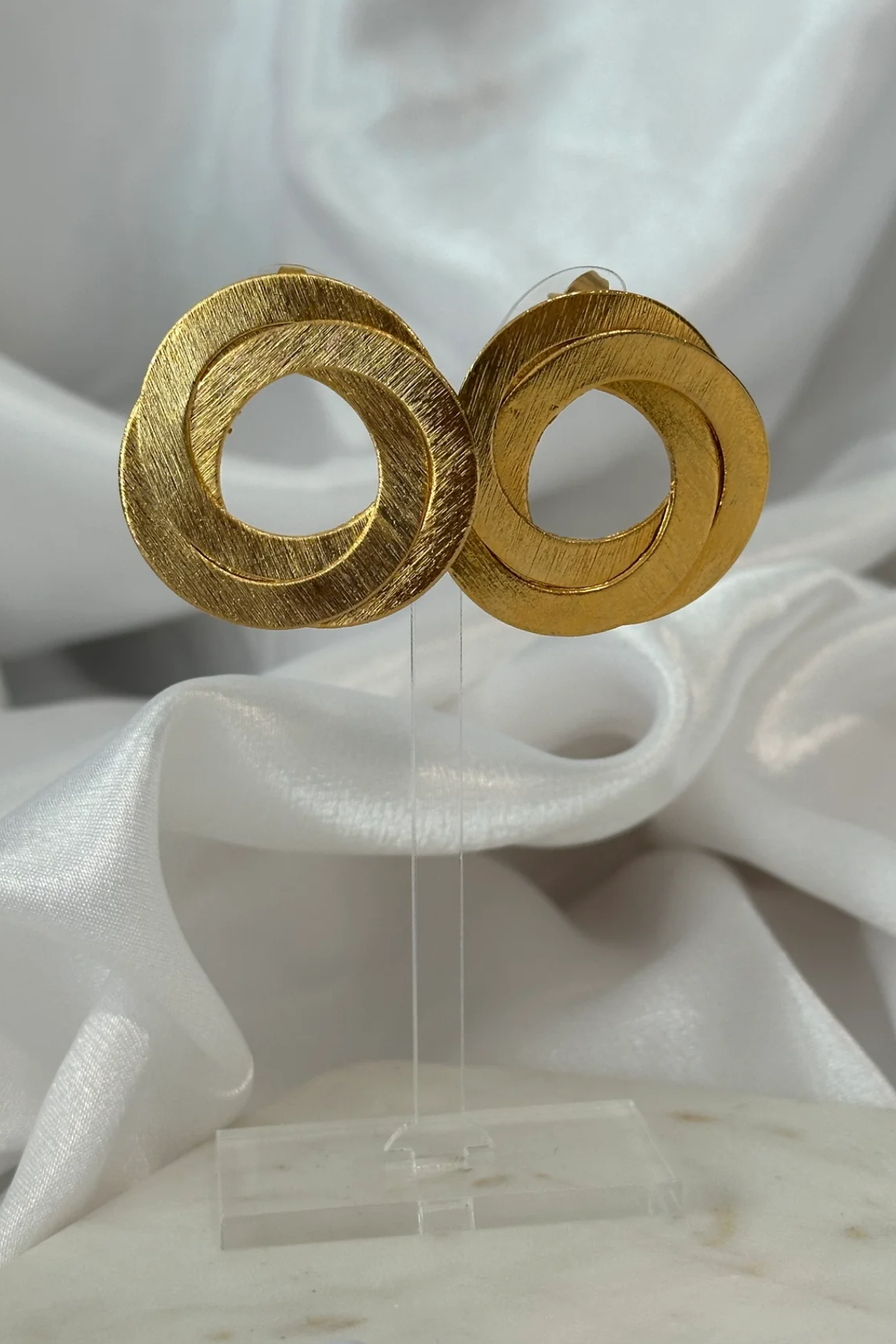Golden Swirls Earrings