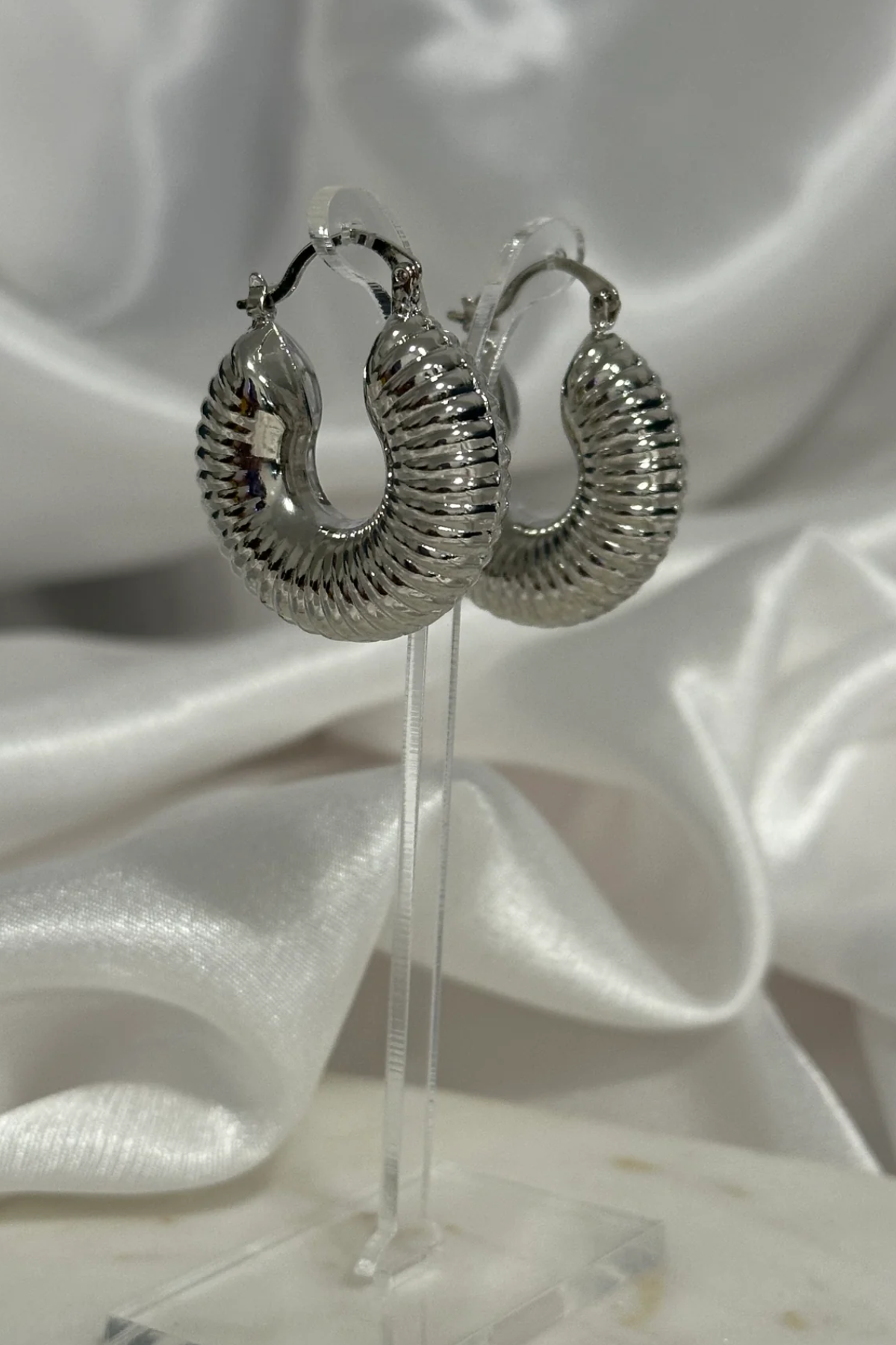 Silver Hoop Earrings