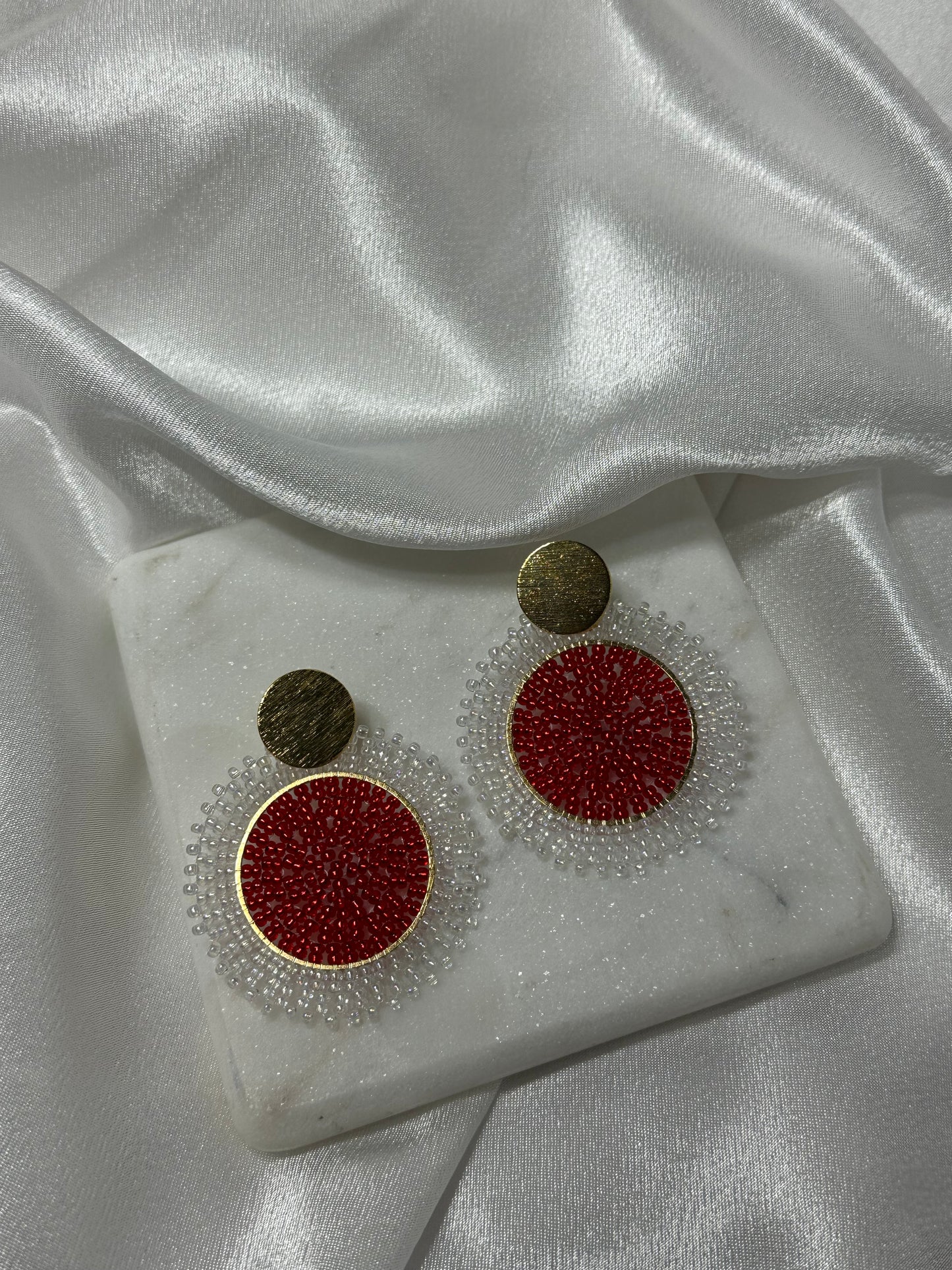 Red Radiance Earrings