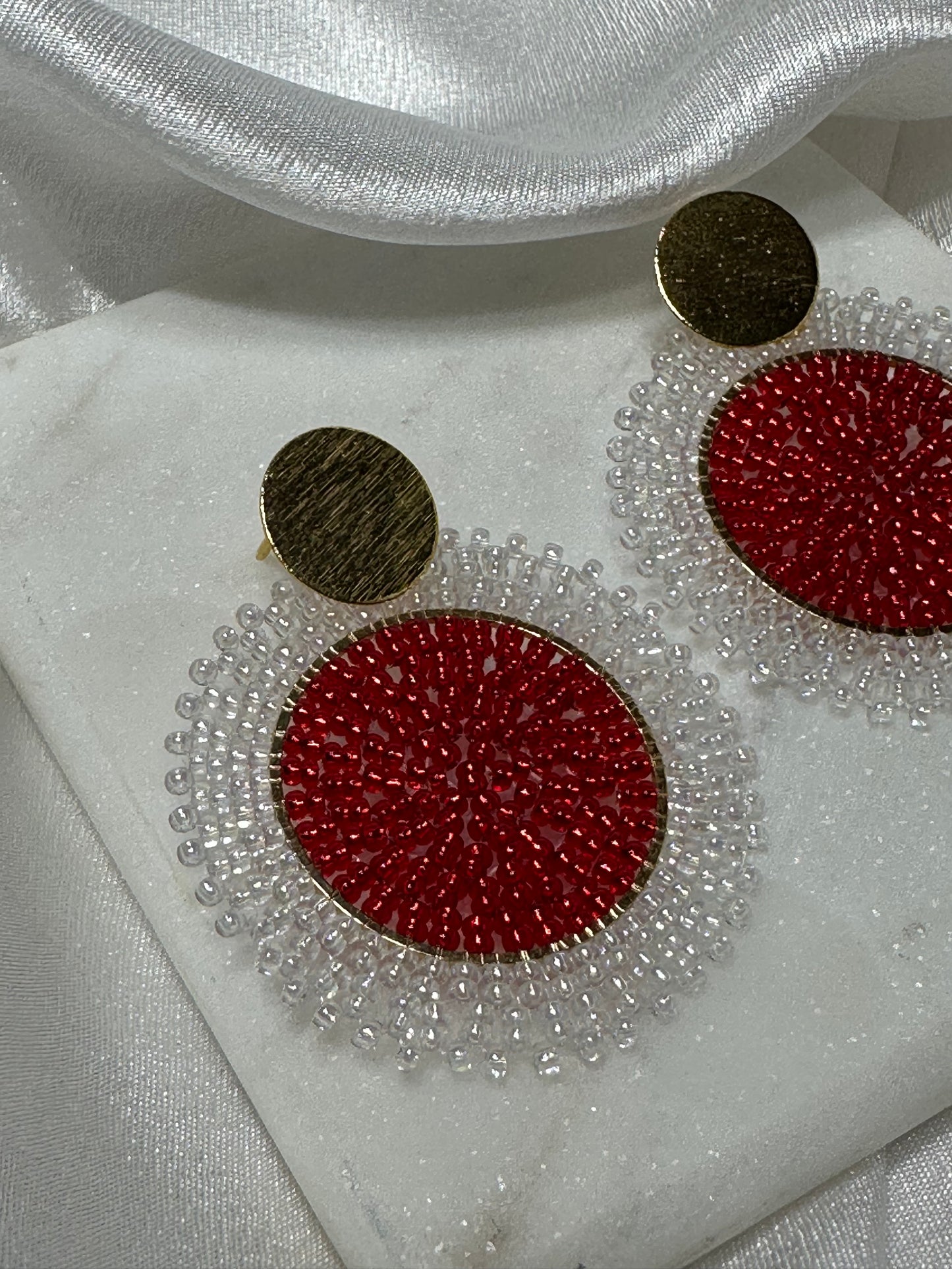 Red Radiance Earrings