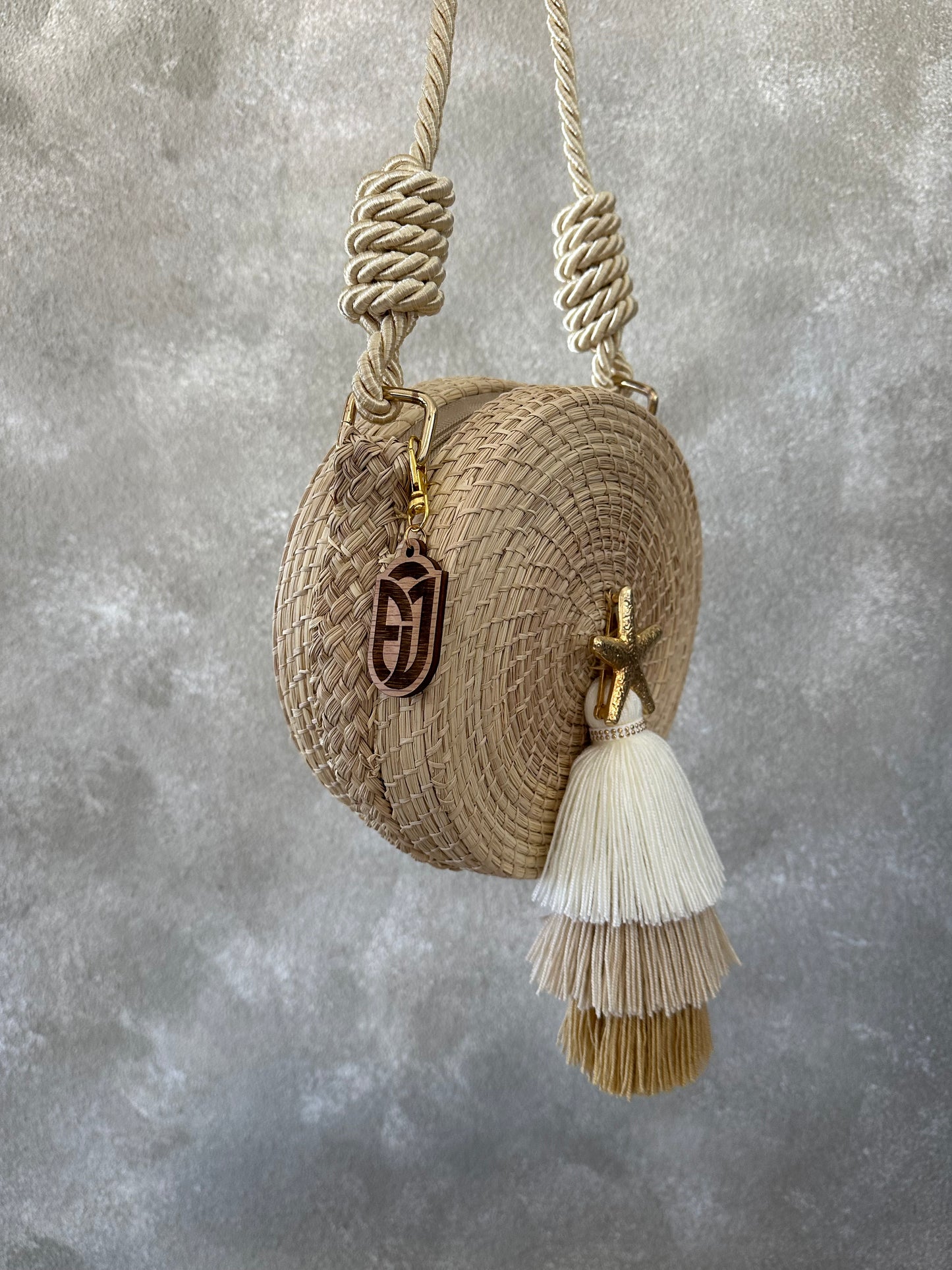 Yoyo Star Palm Bag Handwoven