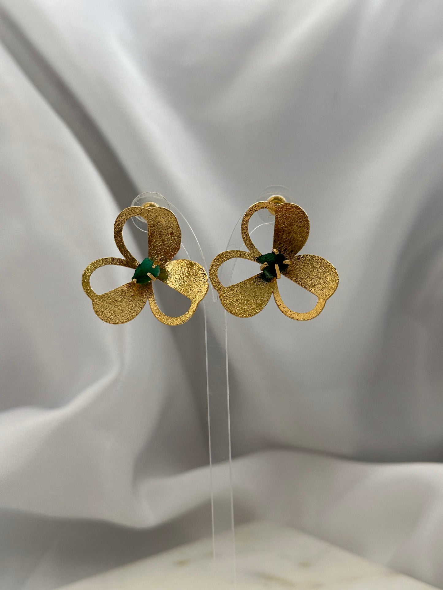 Emerald Blossom Earrings