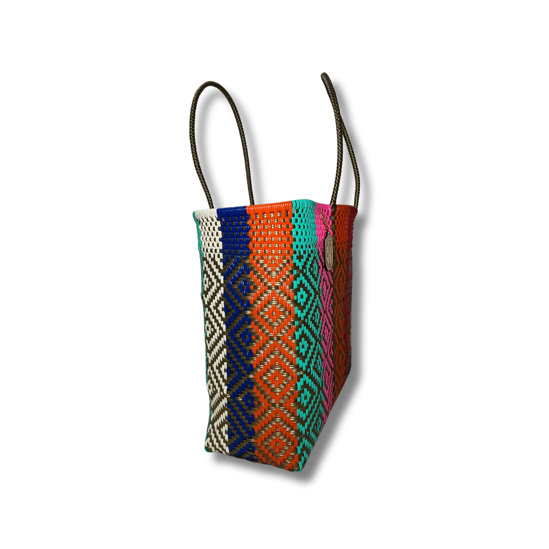 Small Tote Handwoven- printed