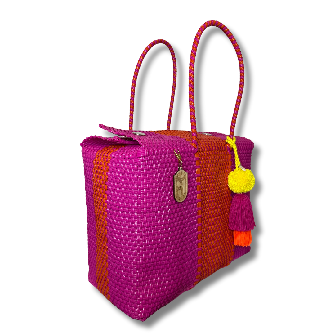 Beach Basket Handwoven Bag
