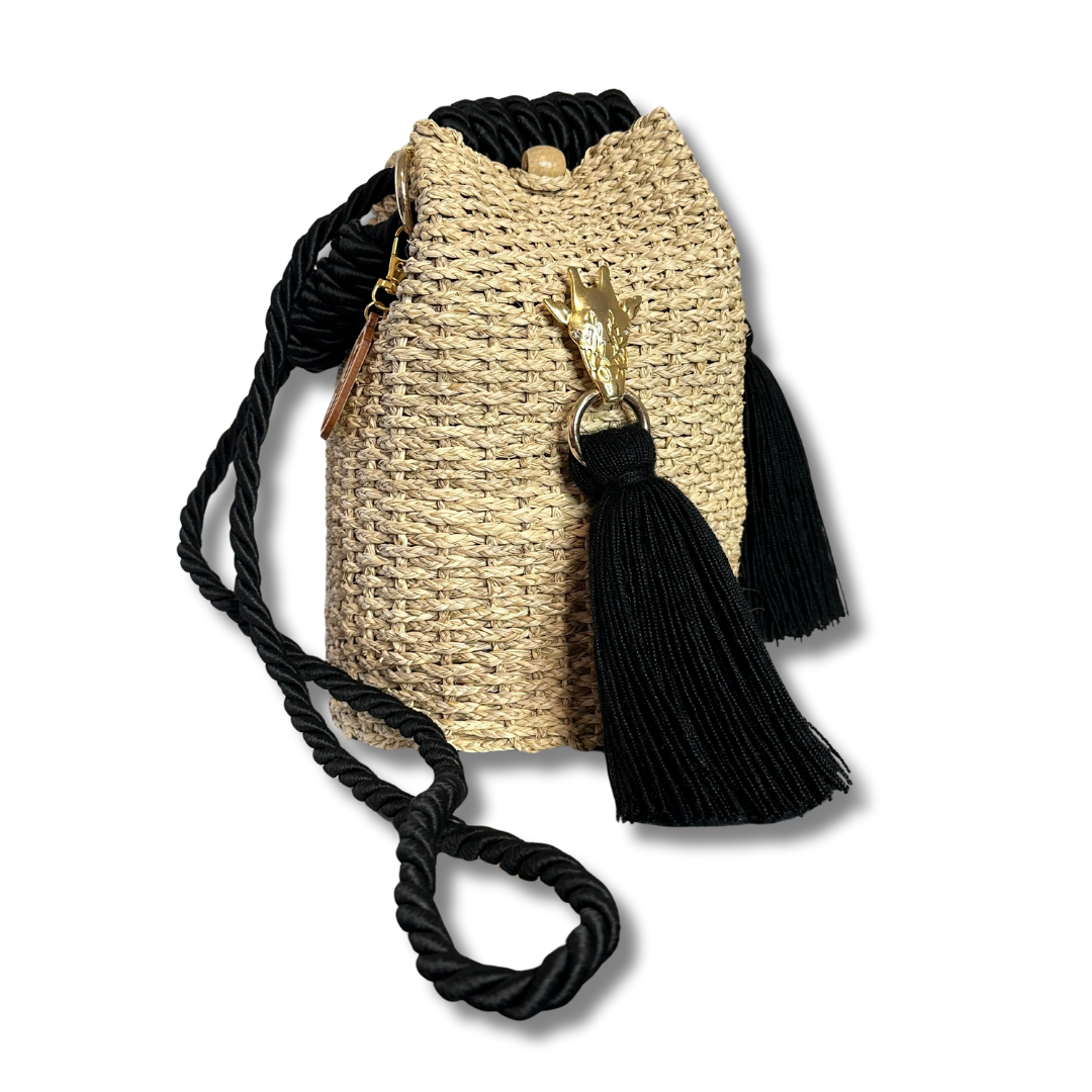 Giraffe Palm Bag Handwoven