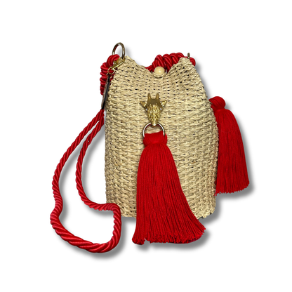 Giraffe Palm Bag Handwoven