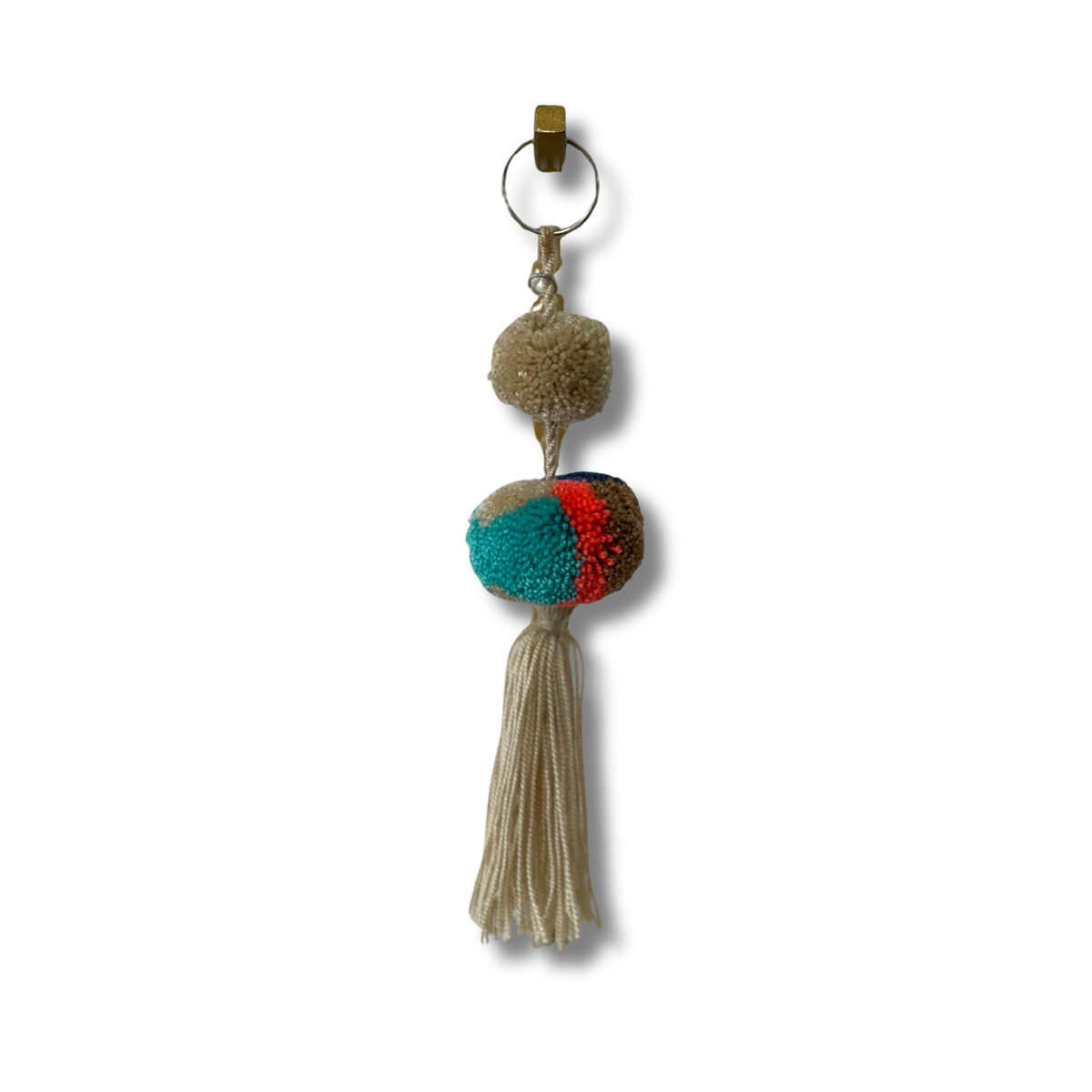 Borla Keychain- beige