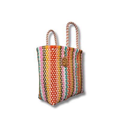 Small Tote Handwoven- printed