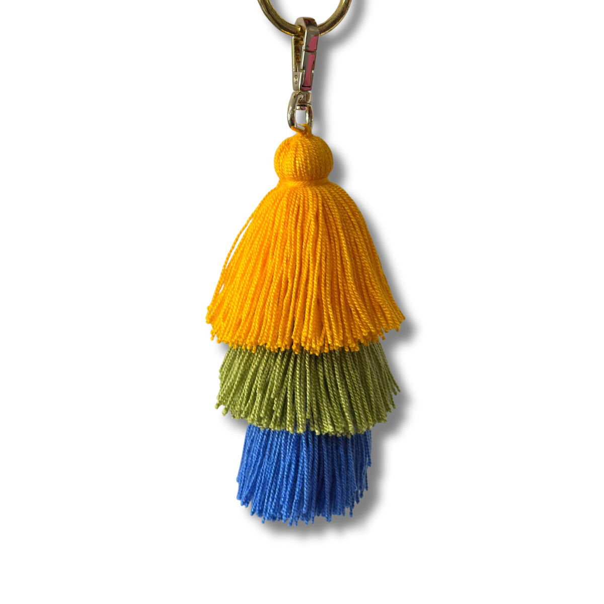 Keychain- yellow, green & blue