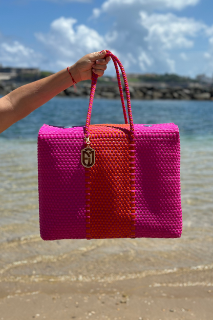 Beach Basket Handwoven Bag