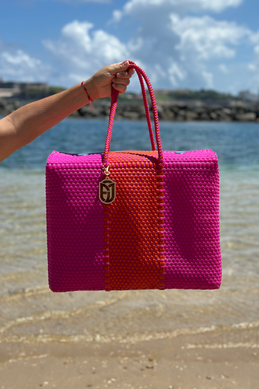 Beach Basket Handwoven Bag