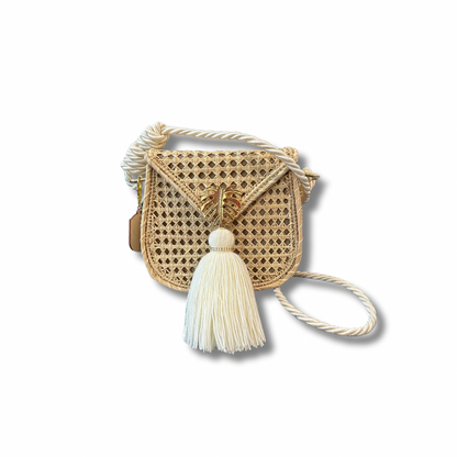 Rattan Luxe Palm Bag- small
