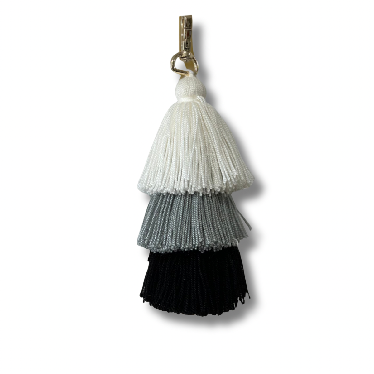 Keychain- white, gray & black