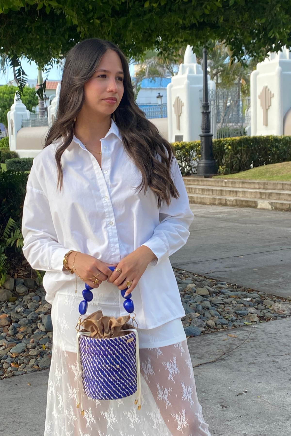 Tagua Bucket- blue