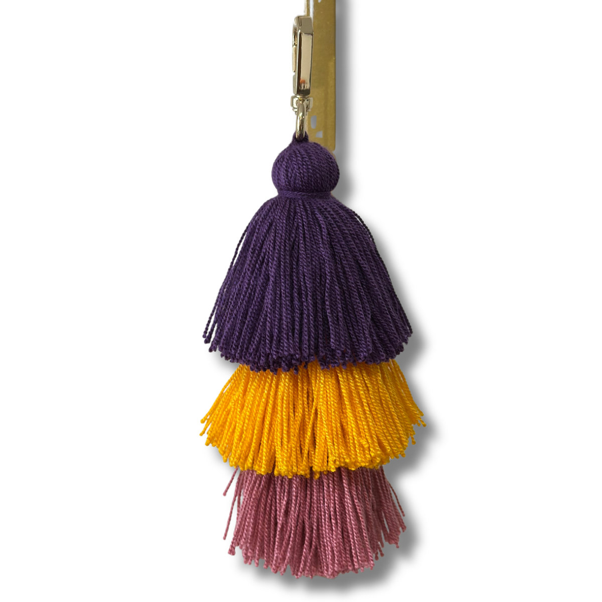 Keychain- purple, yellow & pink