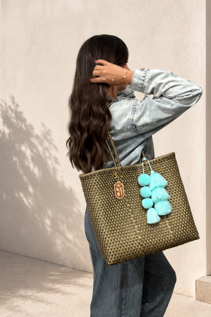 Medium Tote Handwoven- gold
