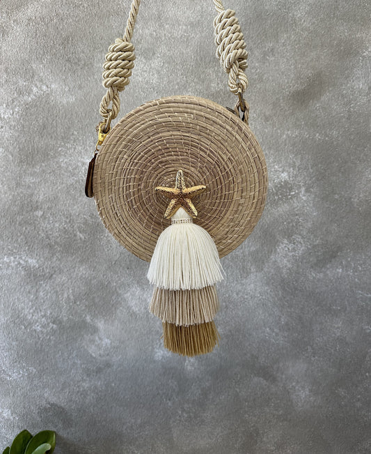 Yoyo Star Palm Bag Handwoven