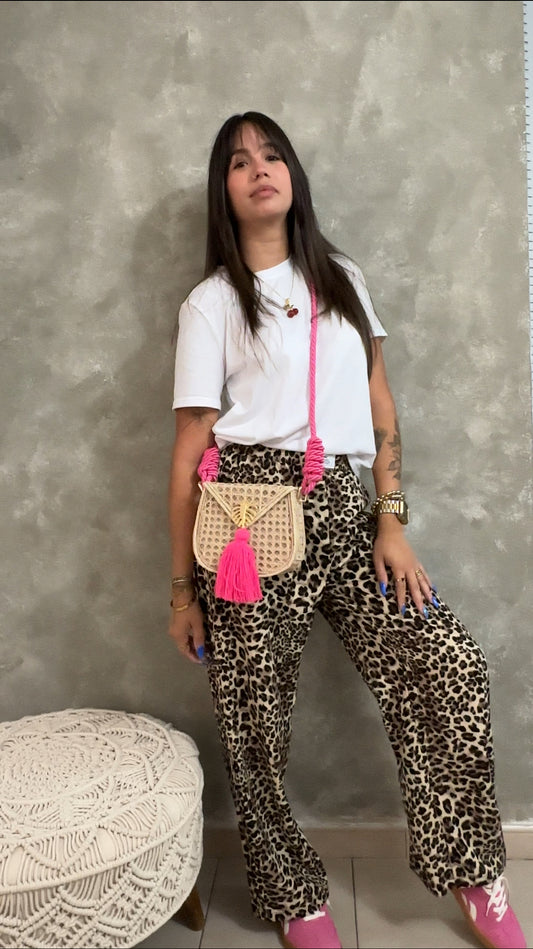 Rattan Luxe Palm Bag- small