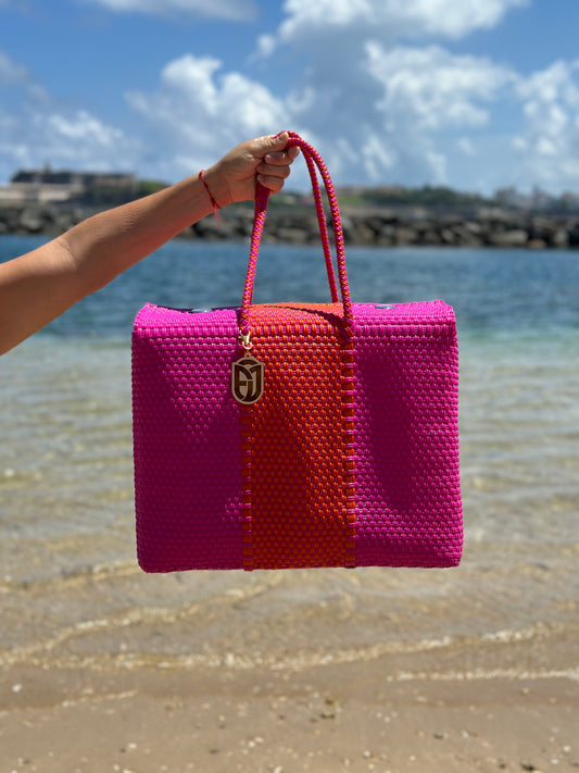 Beach Basket Handwoven Bag