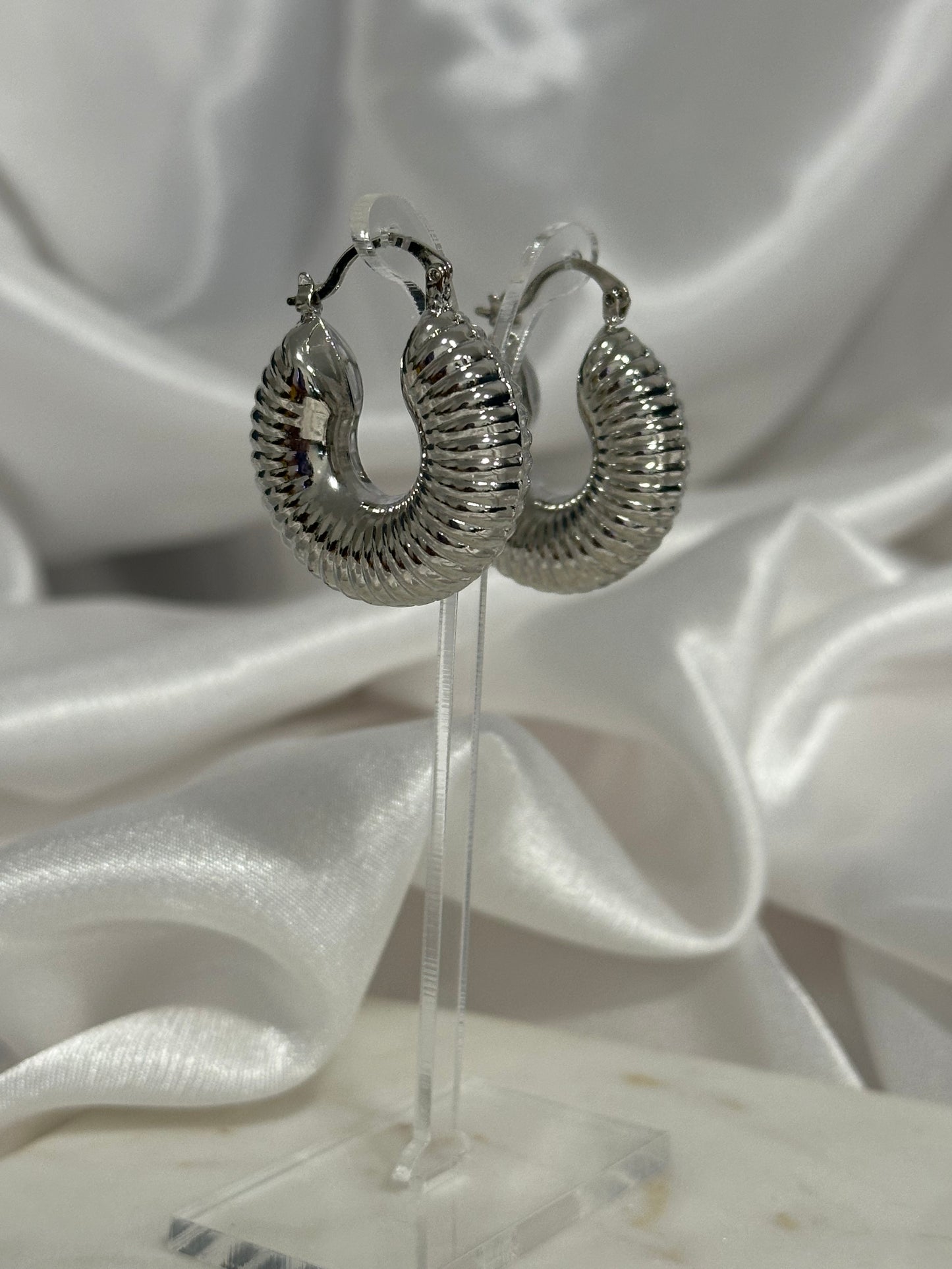 Silver Hoop Earrings