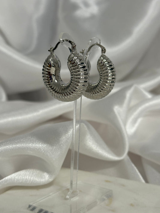 Silver Hoop Earrings