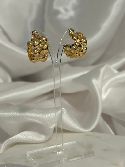 Heart Hoop Earrings